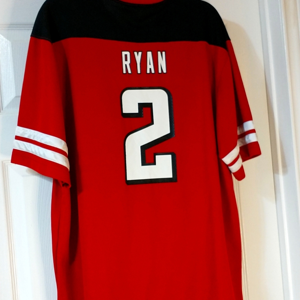 Atlanta Falcons NFL NFC South 2 Ryan jersey. Small snag see pic overall EUC.(F)